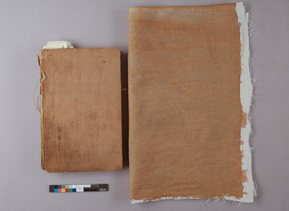 Replicating Early Nineteenth Century Book Cloth: XSL Pigments to Stain  Muslin – Peachey Conservation
